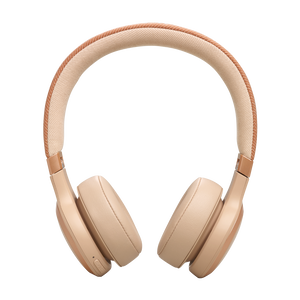 JBL Live 670NC - Sandstone - Wireless On-Ear Headphones with True Adaptive Noise Cancelling - Front
